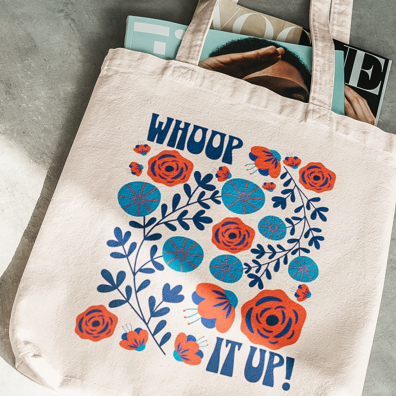 Whoop It Up Tote - Natural