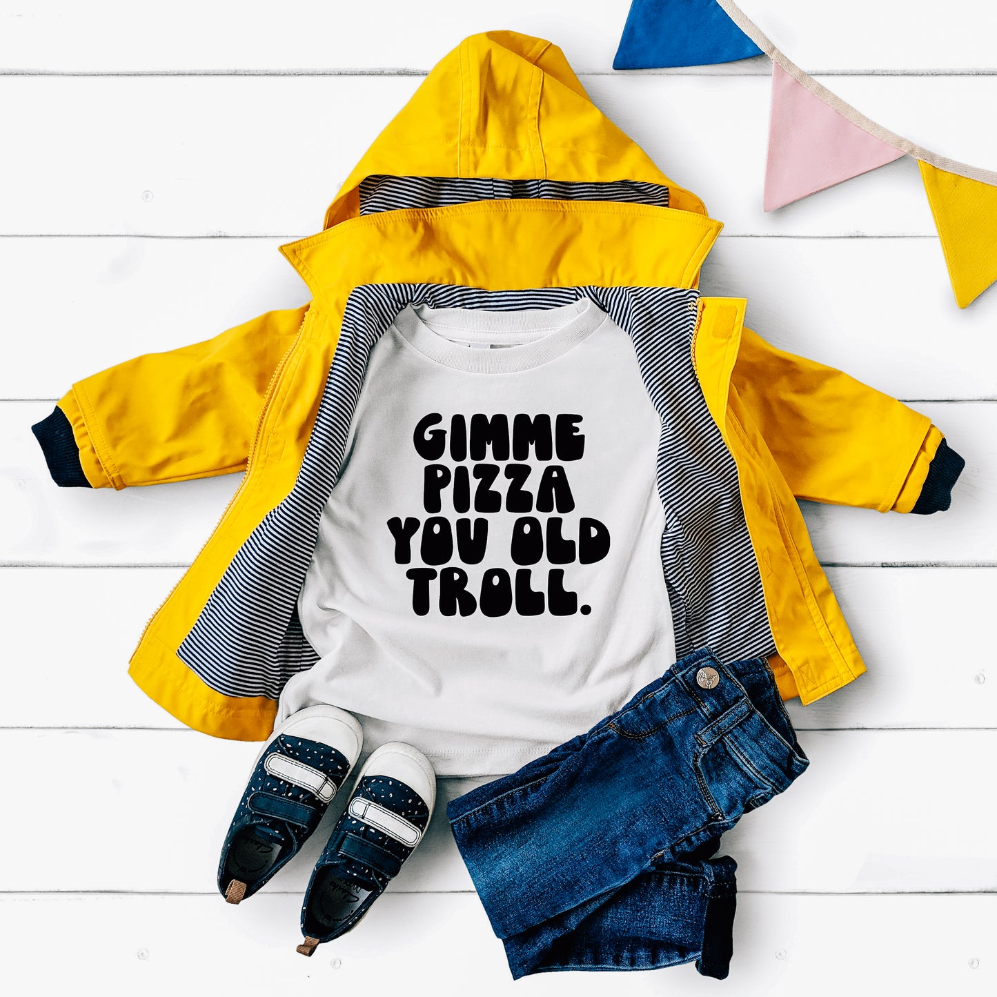 Gimme Pizza You Old Troll | RHONJ Toddler Tee