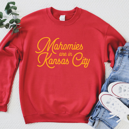 Mahomies Are In Kansas City Sweatshirt - Red
