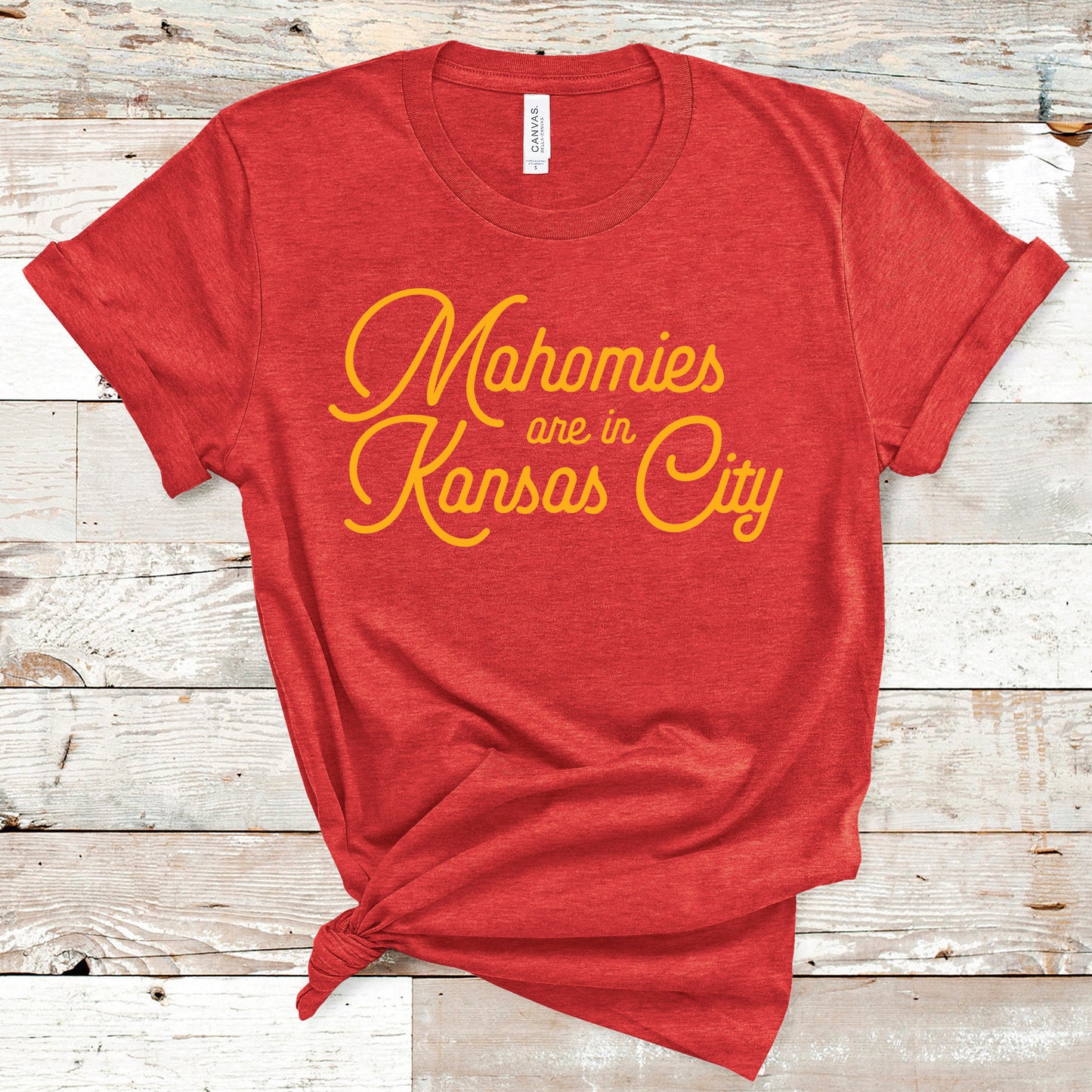 Mahomies Are In Kansas City Tee - Red