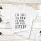 I'll Tell Ya How I'm Doing...Not Well, B*tch! | RHONY Quote | Mature | Unisex Short Sleeved Shirt | Multiple Color Options | Made To Order