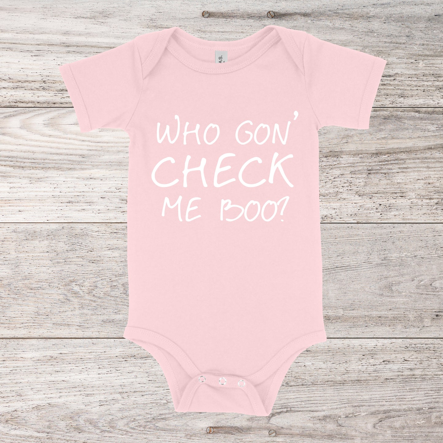 Who Gon' Check Me Boo? | RHOA Baby One Piece