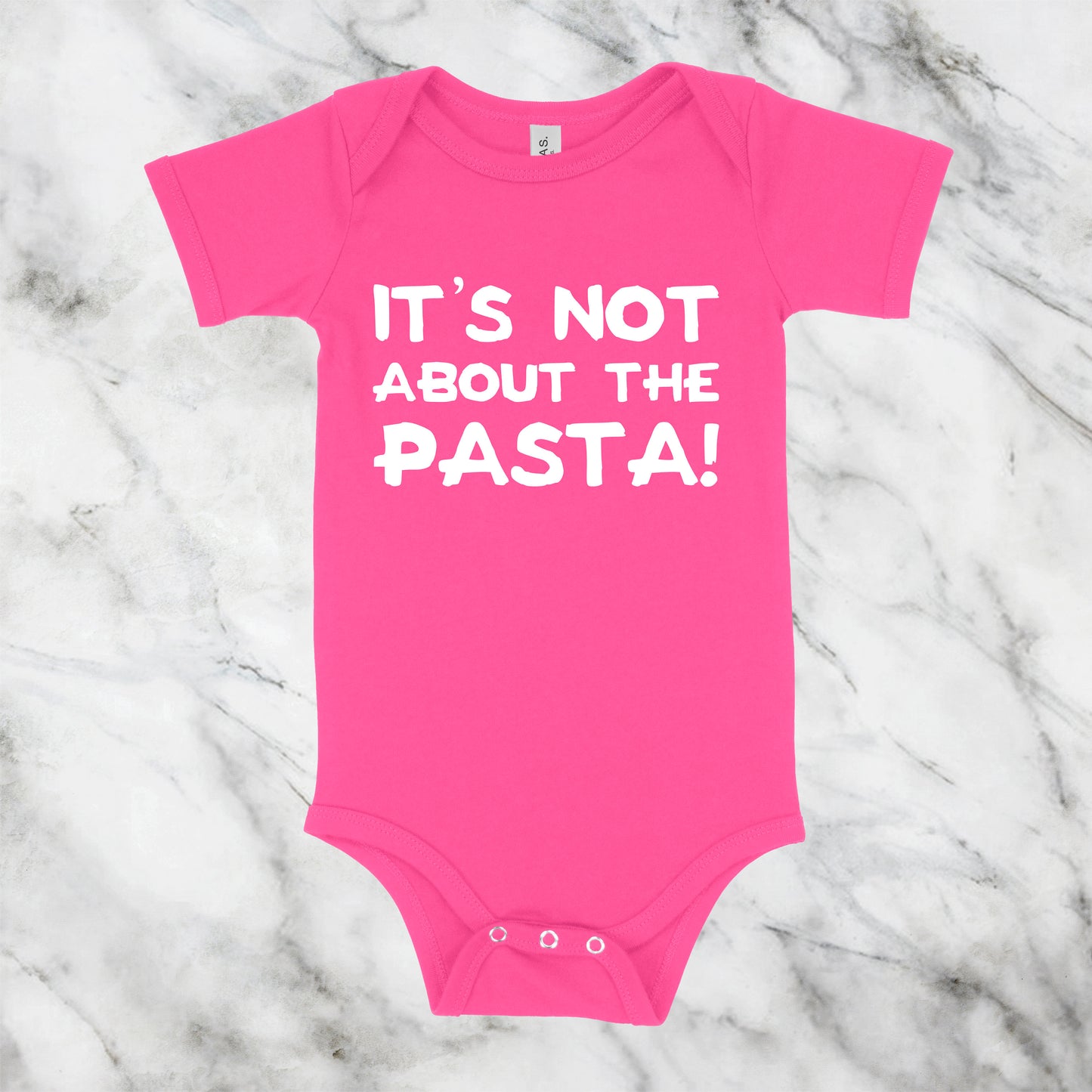 It's Not About The Pasta | VPR Baby One Piece